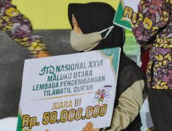Kafilah Malut Raih Juara Tiga di STQN XXVI, Gubernur AGK Serahkan Bonus Pembinaan