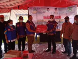 Kemensos Melalui Pemprov Malut Serahkan Bantuan Korban Gempa di Halut