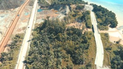 Pekerjaan 3 Segmen Jalan Dikawasan Industri PT. IWIP Belum Tuntas  