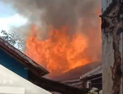 Rumah di Kelurahan Maliaro Ludes Terbakar, Polres Ternate Olah TKP
