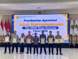 Komitmen Aksi Kemanusiaan, NHM Raih Penghargaan Tim ESDM Siaga Bencana 